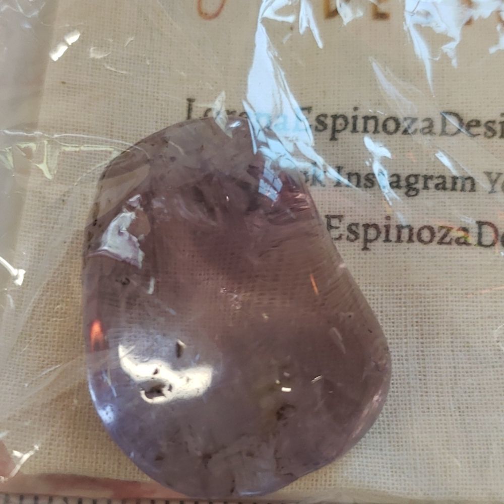 Amethyst Tumble stone  sealed in package not touched